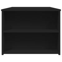 Salontafel 102x50x45 cm bewerkt hout zwart - thumbnail