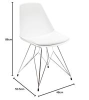 Kare Eetkamerstoel Wire White - thumbnail