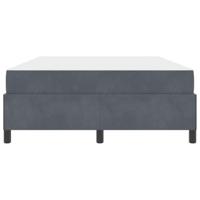 Bedframe Anders Wit en lichtgrijs 140 x 200 cm Fluweel - thumbnail