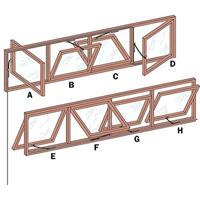 Geze afdekprofiel wit 3000 - thumbnail