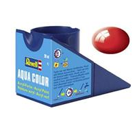 Revell 36131 Aqua Color verf Vuurrood (glanzend) Kleurcode: 31 RAL-kleurcode: 3000 Doos 18 ml - thumbnail
