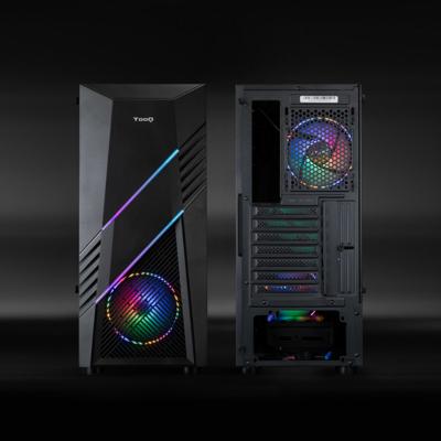 ATX Semi-toren BehuizingTooQ TQGCC102-B BIOHAZARD Zwart