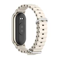 Ocean siliconen bandje - Beige - Xiaomi Smart Band 8 & 9 - thumbnail