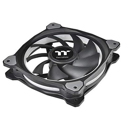 Thermaltake Riing Plus 12 RGB Kit PC-ventilator Zwart, RGB (b x h x d) 120 x 120 x 25 mm Incl. LED-verlichting