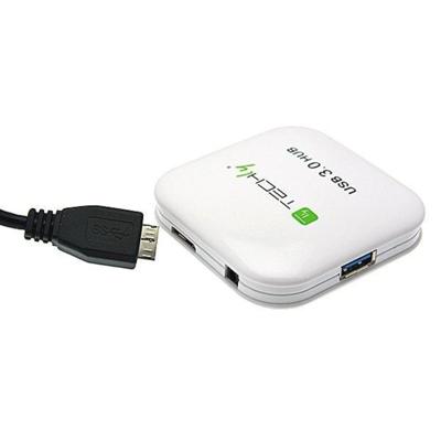 TECHly IUSB3-HUB4-WH 1+4 poort 3.2 Gen 1-hub (USB 3.0) wit