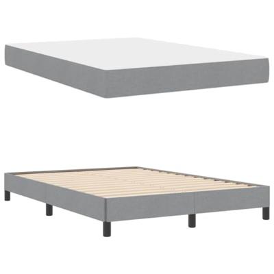 Boxspring bed Anders Lichtgrijs 160 x 200 cm Stof