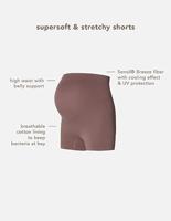 Noppies Lai Naadloze Sensil Zwangerschapsshort Hoog Deep Taupe - thumbnail