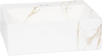 Saqu Basin fontein 33,5x29x11,5cm Carrara
