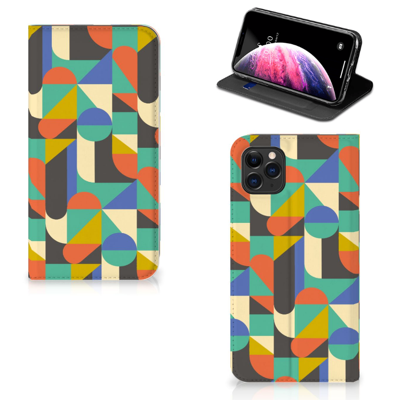 Apple iPhone 11 Pro Max | Hoesje met Magneet | Funky Retro Apple iPhone 11 Pro Max | Hoesje met Magneet | Funky Retro