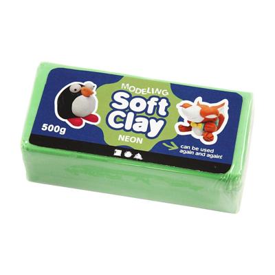 Creativ Company Cc soft clay 500 gr neon groen Creativ Company Cc soft clay 500 gr neon groen