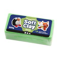 Creativ Company Cc soft clay 500 gr neon groen - thumbnail