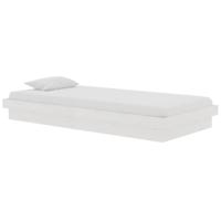 Bedframe massief hout wit 90x190 cm - thumbnail
