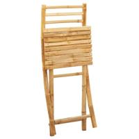 Tuinstoelen 6 st inklapbaar 43x54x88 bamboe - thumbnail