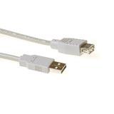 ACT SB2198 USB-A 2.0 | Male/USB-A Female | Ivoor | 50 cm - thumbnail
