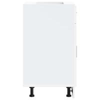 Keuken onderkast "Porto" bewerkt hout wit - thumbnail