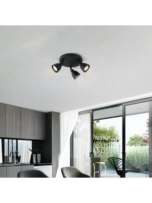 Home sweet home LED opbouwspot Aka 3L Ø 19 cm - zwart