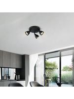 Home sweet home LED opbouwspot Aka 3L Ø 19 cm - zwart - thumbnail