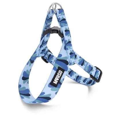 Morso mini hondentuig verstelbaar gerecycled splash blauw Morso mini hondentuig verstelbaar gerecycled splash blauw