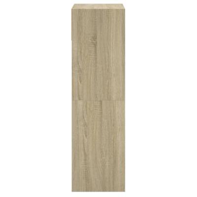 Schoenenkast 60x34x116 cm bewerkt hout sonoma eikenkleurig