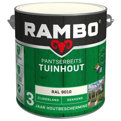 Pantserbeits tuinhout zg dek 9010 2,5l Rambo - Rambo Pantserbeits tuinhout zg dek 9010 2,5l Rambo - Rambo