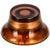 Fazley 10638 potmeterknop voor gitaar amber Fazley 10638 potmeterknop voor gitaar amber