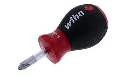 Wiha Schroevendraaier | maat PH 2 | klinglengte 25 mm | meercomponentengreep | ronde kling | 1 stuk - 26969 26969