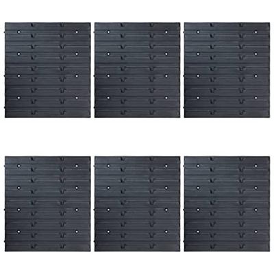 VidaXL 96-delige opslagbakkenset met wandpanelen blauw