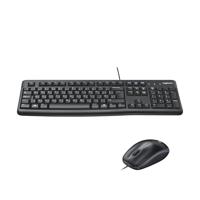 Logitech MK120 Set met toetsenbord en muis USB Spatwaterdicht QWERTY, US-Engels Zwart - thumbnail