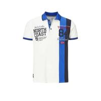 Jan Vanderstorm loose fit polo NORVYN Plus Size wit - thumbnail