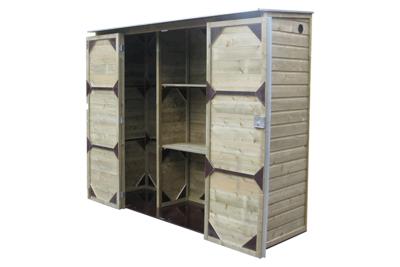 Lutrabox Hoge tuinkast 230x82x180 cm- - Hout- Lutrabox