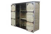 Lutrabox Hoge tuinkast 230x82x180 cm- - Hout- Lutrabox - thumbnail