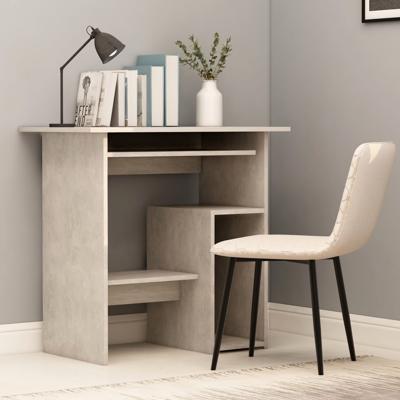 VidaXL Bureau 80x45x74 cm bewerkt hout betongrijs VidaXL Bureau 80x45x74 cm bewerkt hout betongrijs