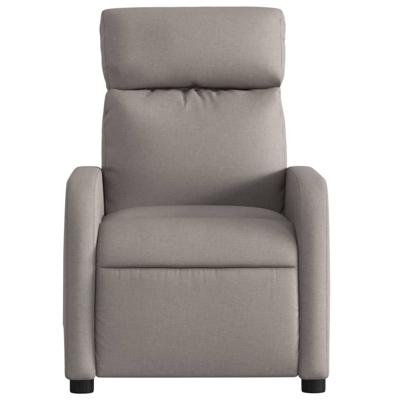 Fauteuil verstelbaar stof taupe - thumbnail