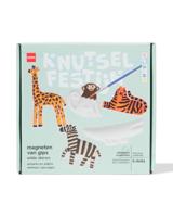 HEMA Gips magneetset wilde dieren 6-delig - thumbnail