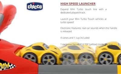 Chicco Lanceerbaan Ferrari Junior Rood 7-delig