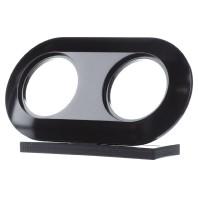 Berker serie 1930 afdekraam 2-voudig zwart