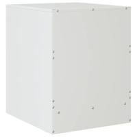 Nachtkastjes 2 st 34,5x39x44 cm staal wit - thumbnail