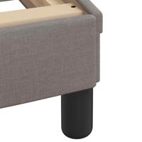Bedframe zonder matras 90x200 cm stof taupe - thumbnail