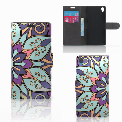 Sony Xperia Z3 Hoesje Purple Flower