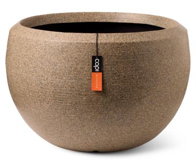 Vaas bol Arc Granite 177 x 120 warm taupe bloempot Capi Europe - Capi europe