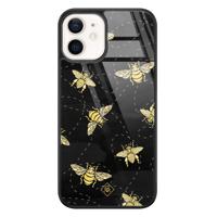 iPhone 12 glazen hardcase - Bee yourself - thumbnail