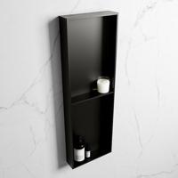 MONDIAZ EASY Nis 149,5x29,5cm in solid surface kleur Urban | Urban. 2 vakken geschikt voor in- of opbouw - thumbnail