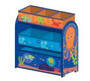 Tommy Turtle Ocean Adventures TB83402TA Houten Speelgoed Opbergkast