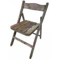 Oude stoel uit India - thumbnail