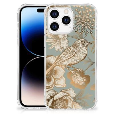 Case voor Apple iPhone 14 Pro Max Vintage Bird Flowers Case voor Apple iPhone 14 Pro Max Vintage Bird Flowers