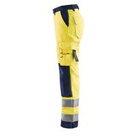Blåkläder Dames werkbroek High-Vis zonder spijkerzakken 71551811 | High-Vis Geel/Marineblauw | Maat 34 - 7330509502013 - thumbnail