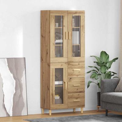 Hoge kast Artisan Eiken 69,5 x 34 x 180 cm Bewerkt hout