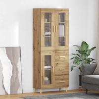 Hoge kast Artisan Eiken 69,5 x 34 x 180 cm Bewerkt hout - thumbnail
