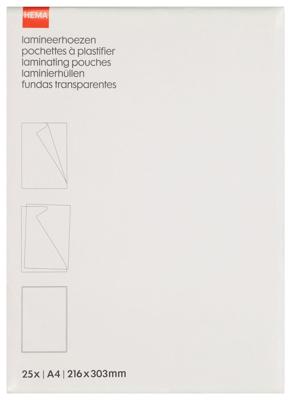 HEMA Lamineerhoezen 80 micron 21.6x30.3 - 25 stuks
