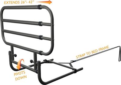 Stander verstelbaar bedhek